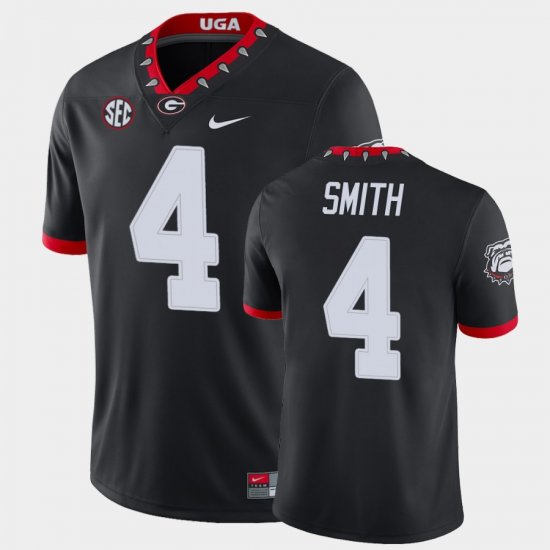 #4 Nolan Smith Game University of Georgia Men\'s Black Jersey 217902-658