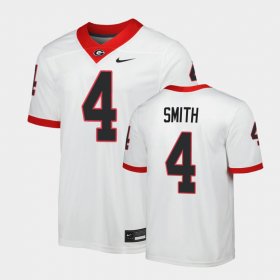 #4 Nolan Smith Game University of Georgia Men's White Jersey 223034-151