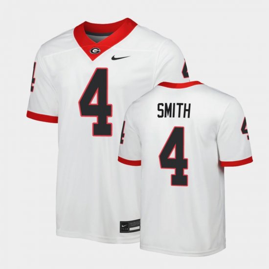 #4 Nolan Smith Game University of Georgia Men\'s White Jersey 223034-151