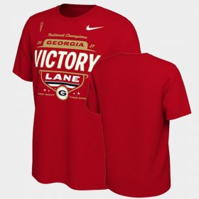 College Football Georgia 2021 CFP National Champions Locker Room Men Red T-Shirt 350907-708 College Football Georgia 2021 CFP National Champions Locker Room Men Red T-Shirt 350907-708