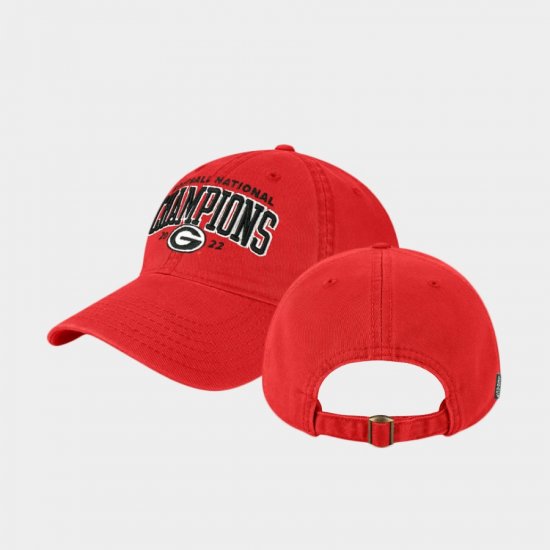 2022 National Champions UGA Bulldogs Bold Arch EZA Unisex Red Hat 576685-483