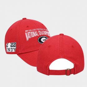 UGA Bulldogs 2022 National Championship Top of the World CFP Adjustable Unisex Red Hat 152590-704