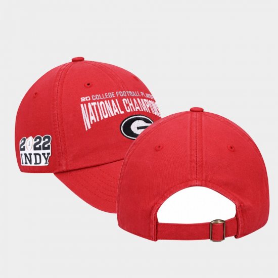 UGA Bulldogs 2022 National Championship Top of the World CFP Adjustable Unisex Red Hat 152590-704