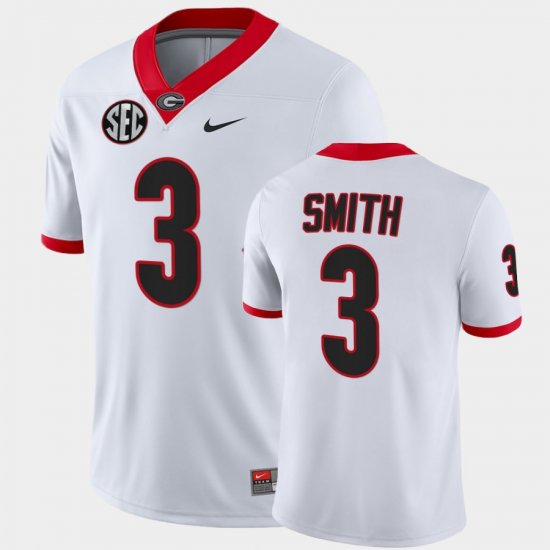 #3 Roquan Smith College Football University of Georgia Alumni Men White Jersey 651103-314