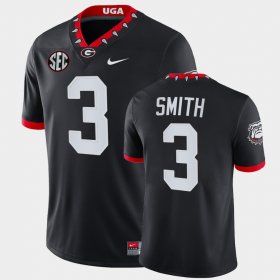 #3 Roquan Smith UGA Bulldogs Mascot 100th Anniversary Alumni Mens Black Jersey 223521-214