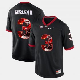 #3 Todd Gurley II Player Pictorial UGA Bulldogs Men's Black Jersey 331549-918 #3 Todd Gurley II Player Pictorial UGA Bulldogs Men's Black Jersey 331549-918