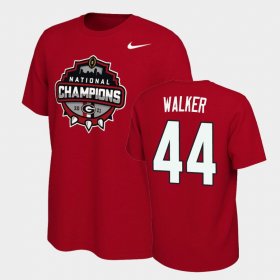 #44 Travon Walker 2021 National Champions University of Georgia Celebration Mens Red T-Shirt 806615-623 #44 Travon Walker 2021 National Champions University of Georgia Celebration Mens Red T-Shirt 806615-623