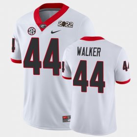 #44 Travon Walker 2021 National Champions Georgia Bulldogs Game Men's White Jersey 561927-744