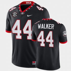 #44 Travon Walker College Football UGA Bulldogs Block Number Font 100th Anniversary Mens Black Jersey 258957-238