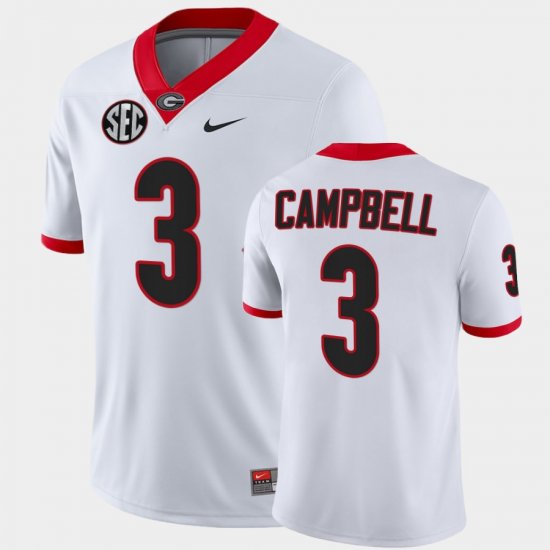 #3 Tyson Campbell College Football UGA Alumni Men White Jersey 623769-981