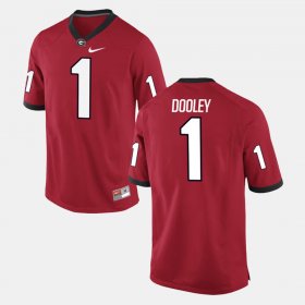 #1 Vince Dooley Alumni Football Game Georgia Bulldogs Men's Red Jersey 822247-906