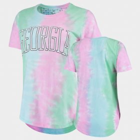 Tie Dye Georgia Bulldogs Bay Women Rainbow T-Shirt 535315-128 Tie Dye Georgia Bulldogs Bay Women Rainbow T-Shirt 535315-128
