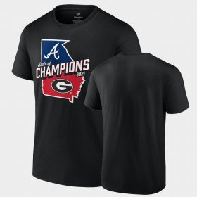 Georgia x Atlanta Braves 2021 State of Champions Men's Black T-Shirt 606973-229 Georgia x Atlanta Braves 2021 State of Champions Men's Black T-Shirt 606973-229