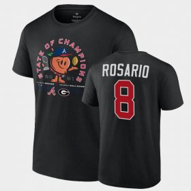#8 Eddie Rosario University of Georgia x Atlanta Braves 2021 State of Champions Peach Mens Black T-Shirt 420781-739 #8 Eddie Rosario University of Georgia x Atlanta Braves 2021 State of Champions Peach Mens Black T-Shirt 420781-739