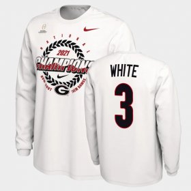 #3 Zamir White 2021 National Champions Georgia Expression Mens White T-Shirt 122327-541 #3 Zamir White 2021 National Champions Georgia Expression Mens White T-Shirt 122327-541