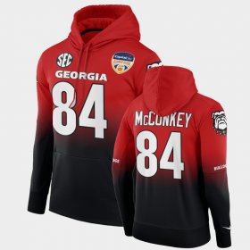 #84 Ladd McConkey 2021 Orange Bowl UGA Color Crash Men's Black Red Hoodie 547097-872 #84 Ladd McConkey 2021 Orange Bowl UGA Color Crash Men's Black Red Hoodie 547097-872