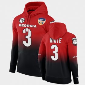 #3 Zamir White 2021 Orange Bowl University of Georgia Color Crash Mens Black Red Hoodie 268853-334 #3 Zamir White 2021 Orange Bowl University of Georgia Color Crash Mens Black Red Hoodie 268853-334