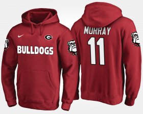 #11 Aaron Murray Name and Number UGA Bulldogs Mens Red Hoodie 903745-559 #11 Aaron Murray Name and Number UGA Bulldogs Mens Red Hoodie 903745-559