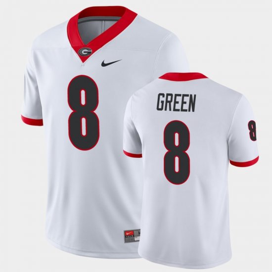 #8 A.J. Green Game UGA Bulldogs College Football Men White Jersey 639650-685