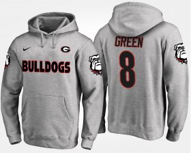 #8 A.J. Green Name and Number UGA Men Gray Hoodie 270890-765 #8 A.J. Green Name and Number UGA Men Gray Hoodie 270890-765