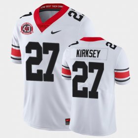 #27 Austin Kirksey College Football UGA 40th Anniversary Alternate Mens White Jersey 861141-451