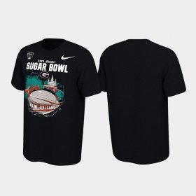 2020 Sugar Bowl Bound Georgia Illustrations Men Black T-Shirt 802239-871 2020 Sugar Bowl Bound Georgia Illustrations Men Black T-Shirt 802239-871