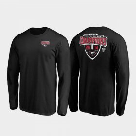 2020 Sugar Bowl Champions Georgia Hometown Lateral Long Sleeve Men Black T-Shirt 555526-296