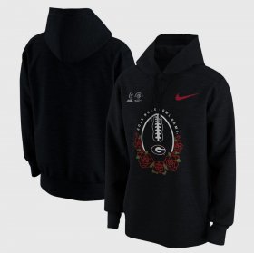 Bowl Game UGA College Football Playoff 2018 Rose Bowl Bound Illustration Men Black Hoodie 123299-114 Bowl Game UGA College Football Playoff 2018 Rose Bowl Bound Illustration Men Black Hoodie 123299-114