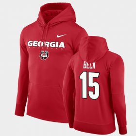 #15 Carson Beck Facility Performance UGA Bulldogs Pullover Men's Red Hoodie 633820-147 #15 Carson Beck Facility Performance UGA Bulldogs Pullover Men's Red Hoodie 633820-147