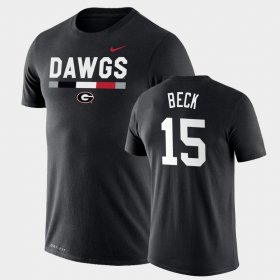 #15 Carson Beck Team DNA Georgia Bulldogs Legend Performance Mens Black T-Shirt 638575-397 #15 Carson Beck Team DNA Georgia Bulldogs Legend Performance Mens Black T-Shirt 638575-397