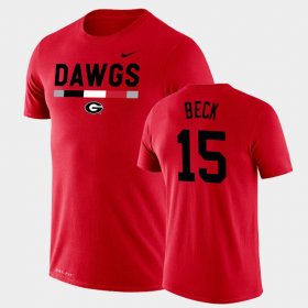 #15 Carson Beck Team DNA Georgia Bulldogs Legend Performance Mens Red T-Shirt 170147-535 #15 Carson Beck Team DNA Georgia Bulldogs Legend Performance Mens Red T-Shirt 170147-535