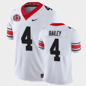 #4 Champ Bailey College Football Georgia Bulldogs 40th Anniversary Alternate Men White Jersey 954335-579