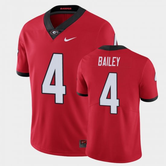 #4 Champ Bailey Limited Georgia Bulldogs Men\'s Red Jersey 165927-453