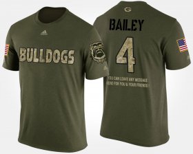 #4 Champ Bailey Military UGA Bulldogs Short Sleeve With Message Men's Camo T-Shirt 160040-550 #4 Champ Bailey Military UGA Bulldogs Short Sleeve With Message Men's Camo T-Shirt 160040-550