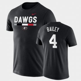 #4 Champ Bailey Team DNA UGA Legend Performance Mens Black T-Shirt 805464-346 #4 Champ Bailey Team DNA UGA Legend Performance Mens Black T-Shirt 805464-346