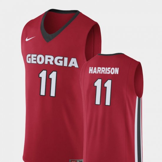 #11 Christian Harrison Replica Georgia Bulldogs College Basketball Men Red Jersey 150574-197