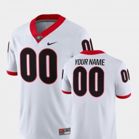 #00 Custom College Football University of Georgia 2018 Game Men's White Jersey 988327-700 #00 Custom College Football University of Georgia 2018 Game Men's White Jersey 988327-700