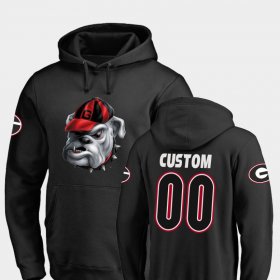 #00 Custom Midnight Mascot Georgia Football Men's Black Hoodie 243149-444 #00 Custom Midnight Mascot Georgia Football Men's Black Hoodie 243149-444