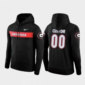#00 Custom Sideline Seismic UGA Bulldogs Football Performance Mens Black Hoodie 516997-897 #00 Custom Sideline Seismic UGA Bulldogs Football Performance Mens Black Hoodie 516997-897