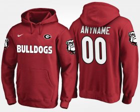 #00 Custom Name and Number UGA Men Red Hoodie 383577-371 #00 Custom Name and Number UGA Men Red Hoodie 383577-371