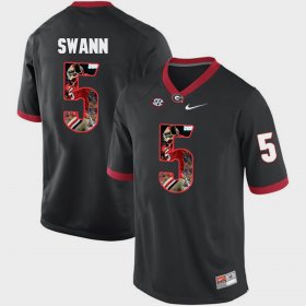 #5 Damian Swann Pictorial Fashion University of Georgia Mens Black Jersey 595042-500