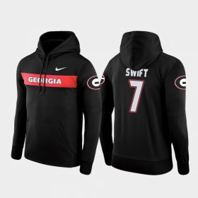 #7 D'Andre Swift Sideline Seismic University of Georgia Football Performance Mens Black Hoodie 689002-626 #7 D'Andre Swift Sideline Seismic University of Georgia Football Performance Mens Black Hoodie 689002-626