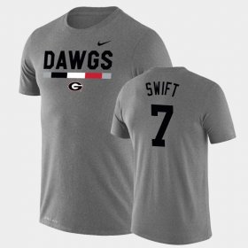 #7 D'Andre Swift Team DNA UGA Legend Performance Men's Heathered Gray T-Shirt 626576-301 #7 D'Andre Swift Team DNA UGA Legend Performance Men's Heathered Gray T-Shirt 626576-301