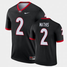 #2 D'Wan Mathis Legend Georgia Alternate Men's Black Jersey 273393-853