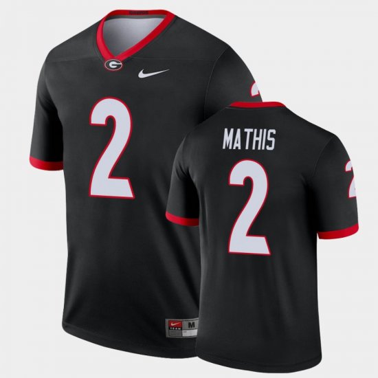 #2 D\'Wan Mathis Legend Georgia Alternate Men\'s Black Jersey 273393-853