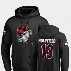 #13 Elijah Holyfield Midnight Mascot Georgia Bulldogs Football Mens Black Hoodie 875081-966 #13 Elijah Holyfield Midnight Mascot Georgia Bulldogs Football Mens Black Hoodie 875081-966