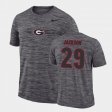 #29 Darius Jackson GFX Velocity UGA Sideline Legend Performance Men's Gray T-Shirt 623943-850