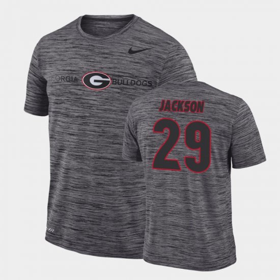 #29 Darius Jackson GFX Velocity UGA Sideline Legend Performance Men\'s Gray T-Shirt 623943-850