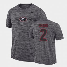 #2 D'Wan Mathis GFX Velocity Georgia Sideline Legend Performance Men's Gray T-Shirt 816598-283 #2 D'Wan Mathis GFX Velocity Georgia Sideline Legend Performance Men's Gray T-Shirt 816598-283