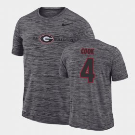 #4 James Cook GFX Velocity Georgia Sideline Legend Performance Men's Gray T-Shirt 961156-352 #4 James Cook GFX Velocity Georgia Sideline Legend Performance Men's Gray T-Shirt 961156-352